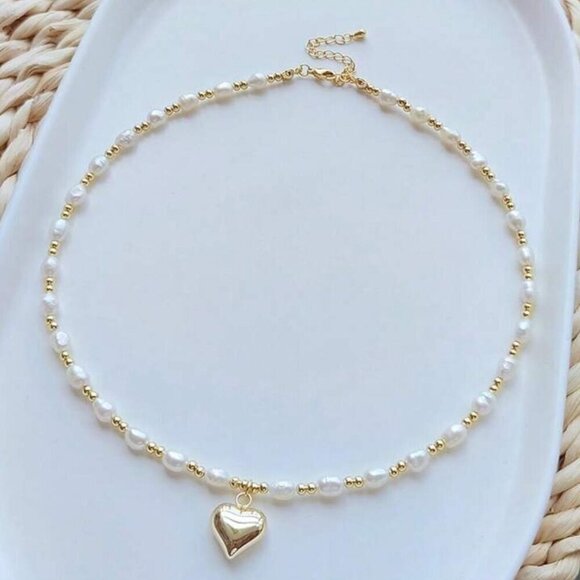 Jewelry - 18K Gold Plated and Cultured Pearl Necklace
